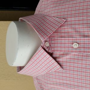 STAFFORD Men's Plaid Easy Care Broadcloth Fitted Shirt NECK SIZE:18" (SIZE: 2XL)